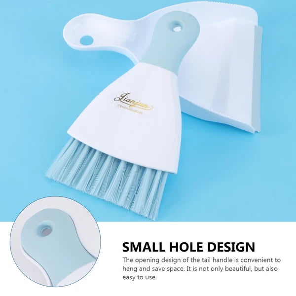 Set of 3 Convenient Small Dustpan Cleaning Tools Desktop Cleaner
