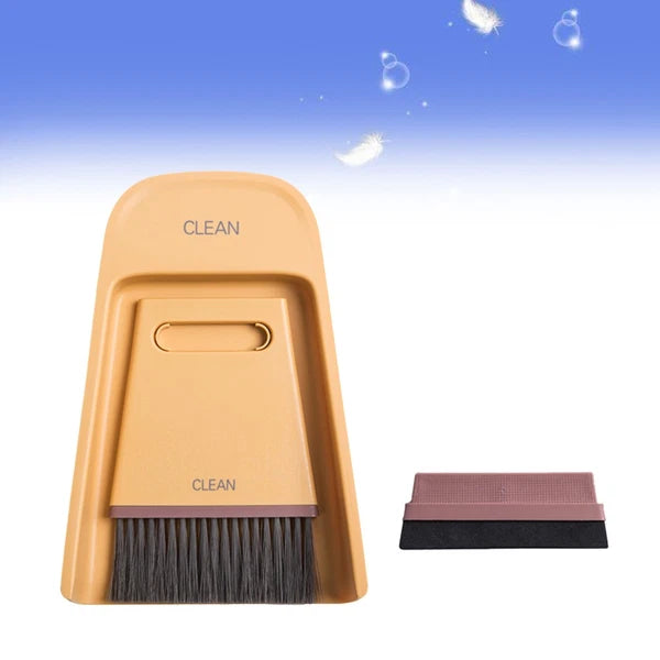 Travel Desktop Mini Broom Set Hand Sweeper Dustpan Household Cleaning Supplies