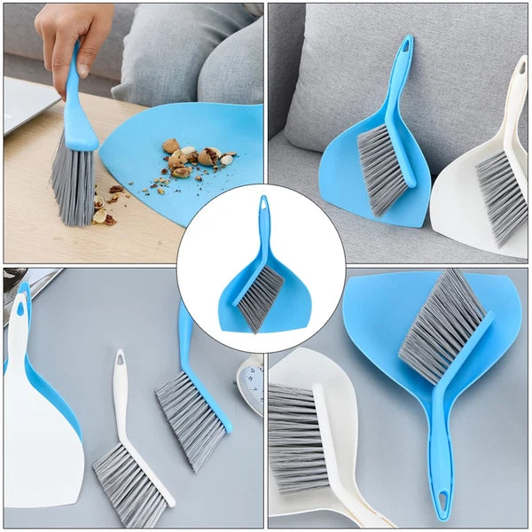 1 Set of Desktop Cleaning Broom Mini Dustpan Household Pet Cleaning Supplies