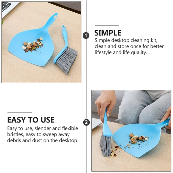 Mini Broom Set Dustpan and Household Cleaning Brush Garbage Container