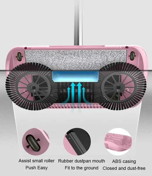 Combination of Broom & Mop Hand Push Type Scoop Household Broom and Dustpan Set