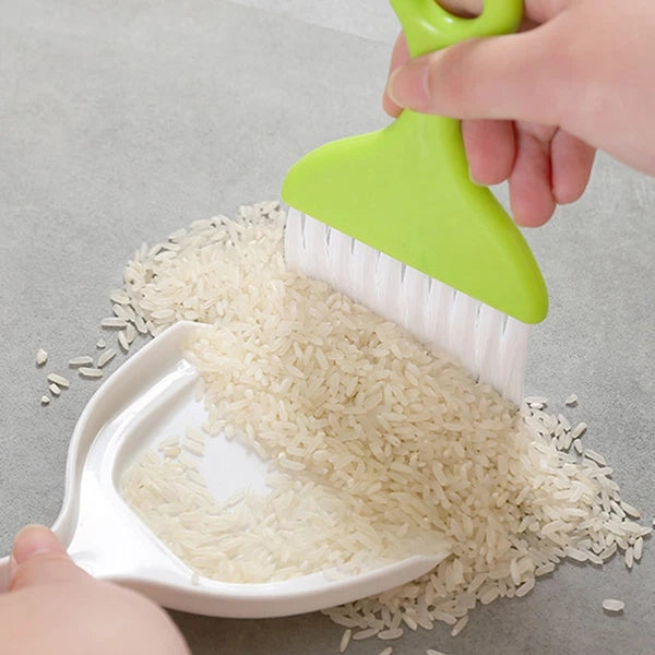 2 Sets Dust Removal Broom Child Small Table Top Dustpan Mini Desk