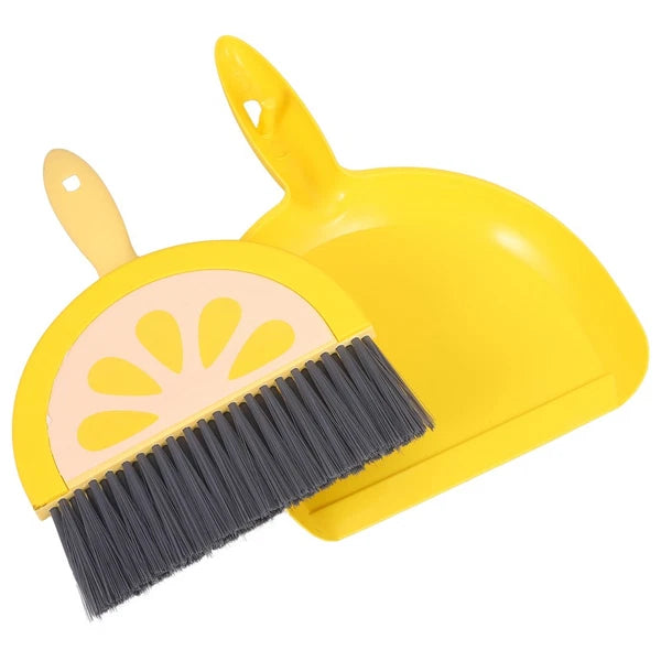 Mini Broom Set Office Brooms for Sweeping Indoor Small and Dust Pan