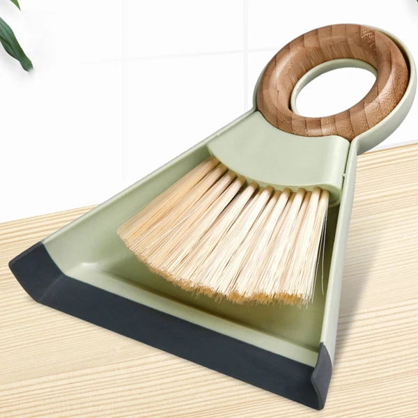 Mini Broom Dustpan Set Duster for Car Air Vent Computer Cleaning Brush