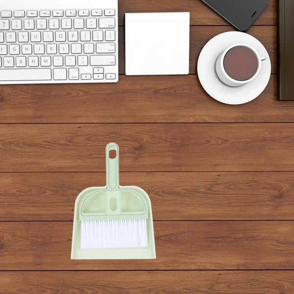 6 Sets Cleaning Artifact Mini Dust Pan and Brush Miniature Broom Dustpan