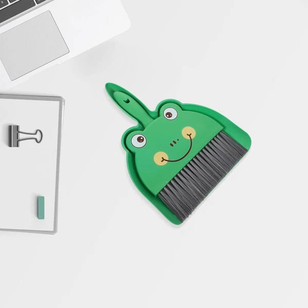 Desktop Cleaning Brush Set Cartoon Handheld Small Broom with Dustpan