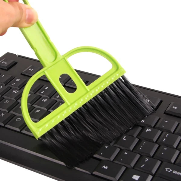 6 Sets Keyboard Cleaner Kit Sweeping Brush and Dustpan Mini Broom with
