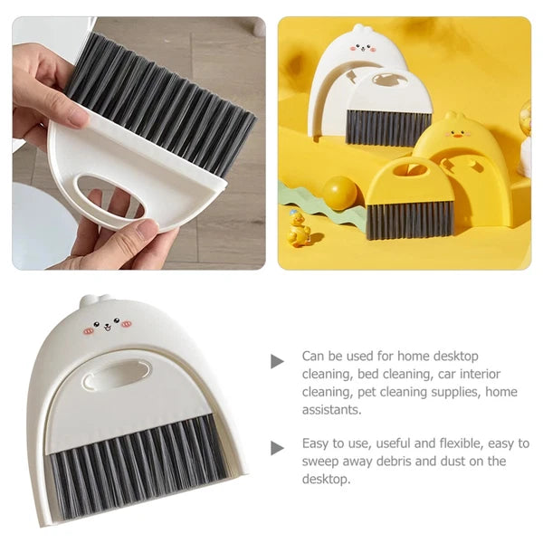Mini Dustpan Set Child Desktop Broom and Tabletop Cleaning Brush