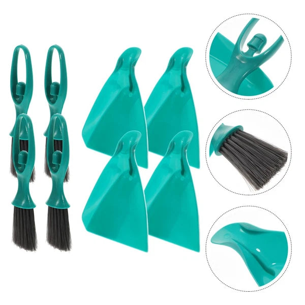 4 Sets Dustpan Brush Keyboard Cleaner Mini Broom Small Household Supplies