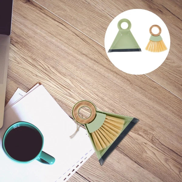 1 Set Small Broom And Dustpan Set Handheld Cleaning Tool Mini Dustpan And Brush