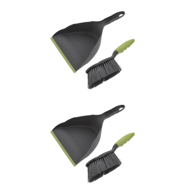 2 Sets of Small Broom and Dustpan Practical Home Cleaner Household Cleaning