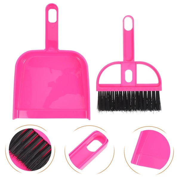 Desktop Broom Set Child and Dust Pan Car Cleaning Brush Interior