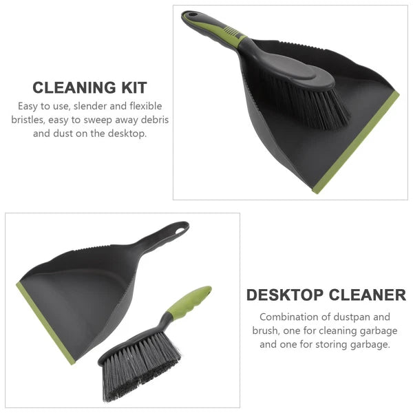 1 Set of Mini Cleaning Broom and Dustpan Household Garbage Cleaning Tool
