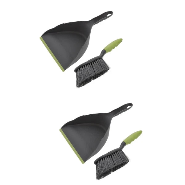 2 Sets of Small Broom and Dustpan Practical Home Cleaner Household Cleaning