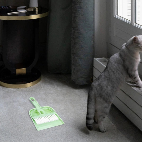 Small Broom Set Multi-function Dust Pan Cage Cleaning with Dustpan