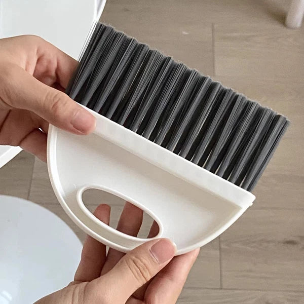 Mini Dustpan Set Baby Small Plastic Broom and Tabletop Cleaning Brush