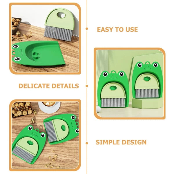Small Broom Set Brush and Pan Desktop Mini Child Compact Dustpan