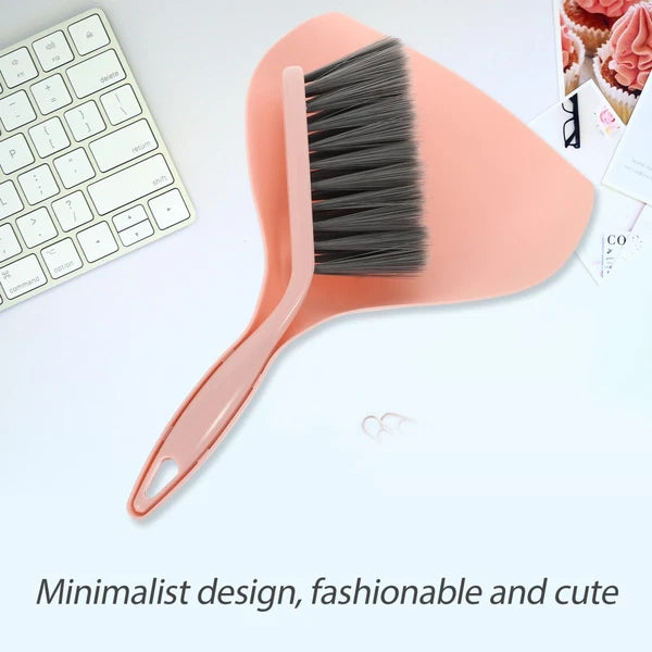 Desktop Cleaning Broom Sweeping Brush and Dustpan Set Table Small