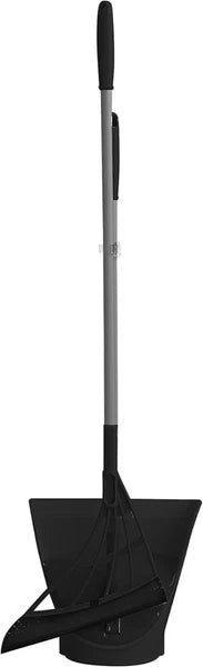 Versatile Silicone Broom and Dustpan Set with One-Click Open for Quick Cleanups