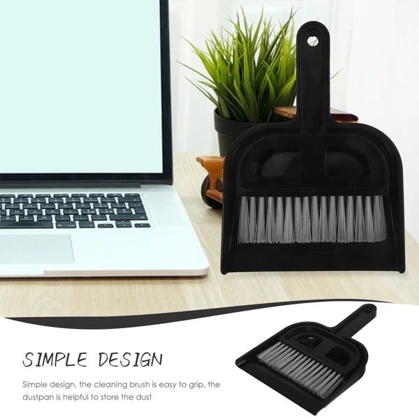 Broom Dustpan Set Car Vent Cleaner Small Sweeping Countertop Brush