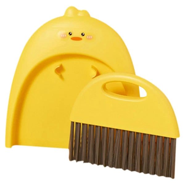 Mini Dustpan Broom Set Toddler Dad Sweeping Countertop Brush and