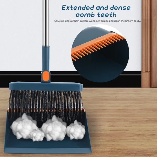 Stand up Broom Cleaning Mop Push Folding Set Floor 3 Piece Child