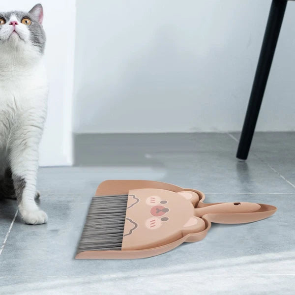 2 Set of Dustpan and Brush Set Small Broom and Dustpan Cleaning Set Portable