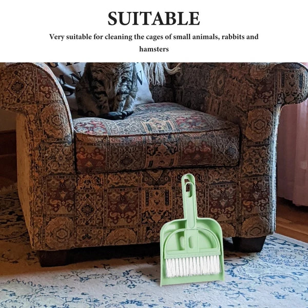 Small Broom Set Hamster Cage and Dustpan Multi-use Cleaning Tools