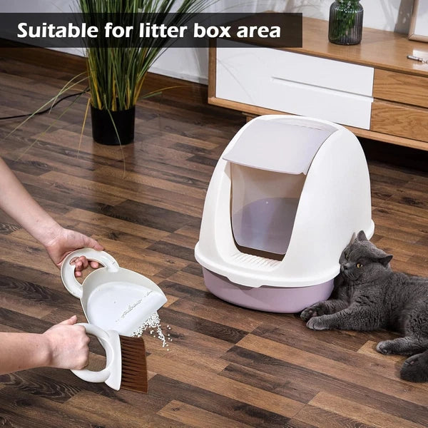 Mini Hand Broom and Dustpan Set: Small Brush and Pan for Cleaning Home