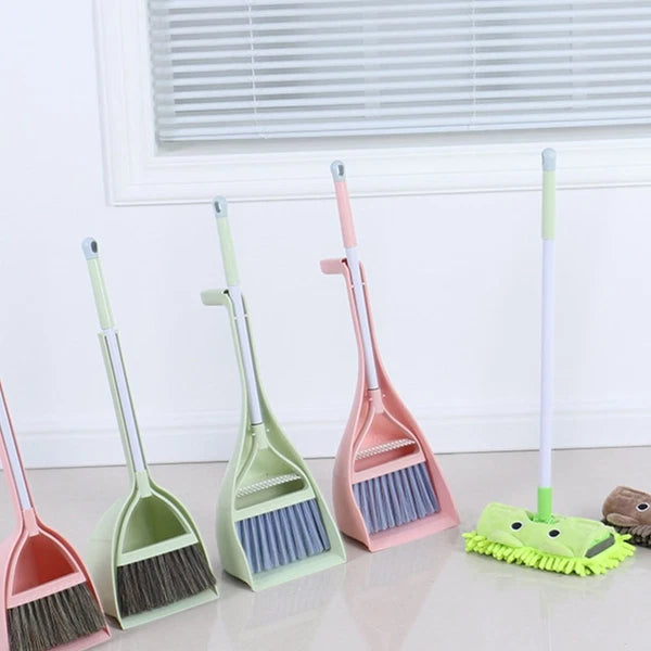 1 Set Child Dustpan Kit Kids Cleaning Broom Dustpan Combination Kids Mini