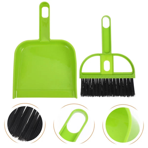 Mini Broom Dustpan Set Child Car Cleaning Brush Interior Detail Detailing