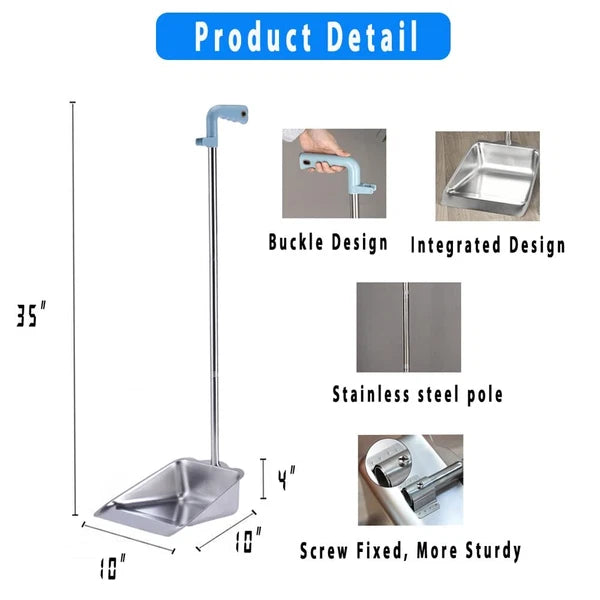 Broom and Dustpan Set for Home - Indoor Broom and Dust Pans with Long Handle ...